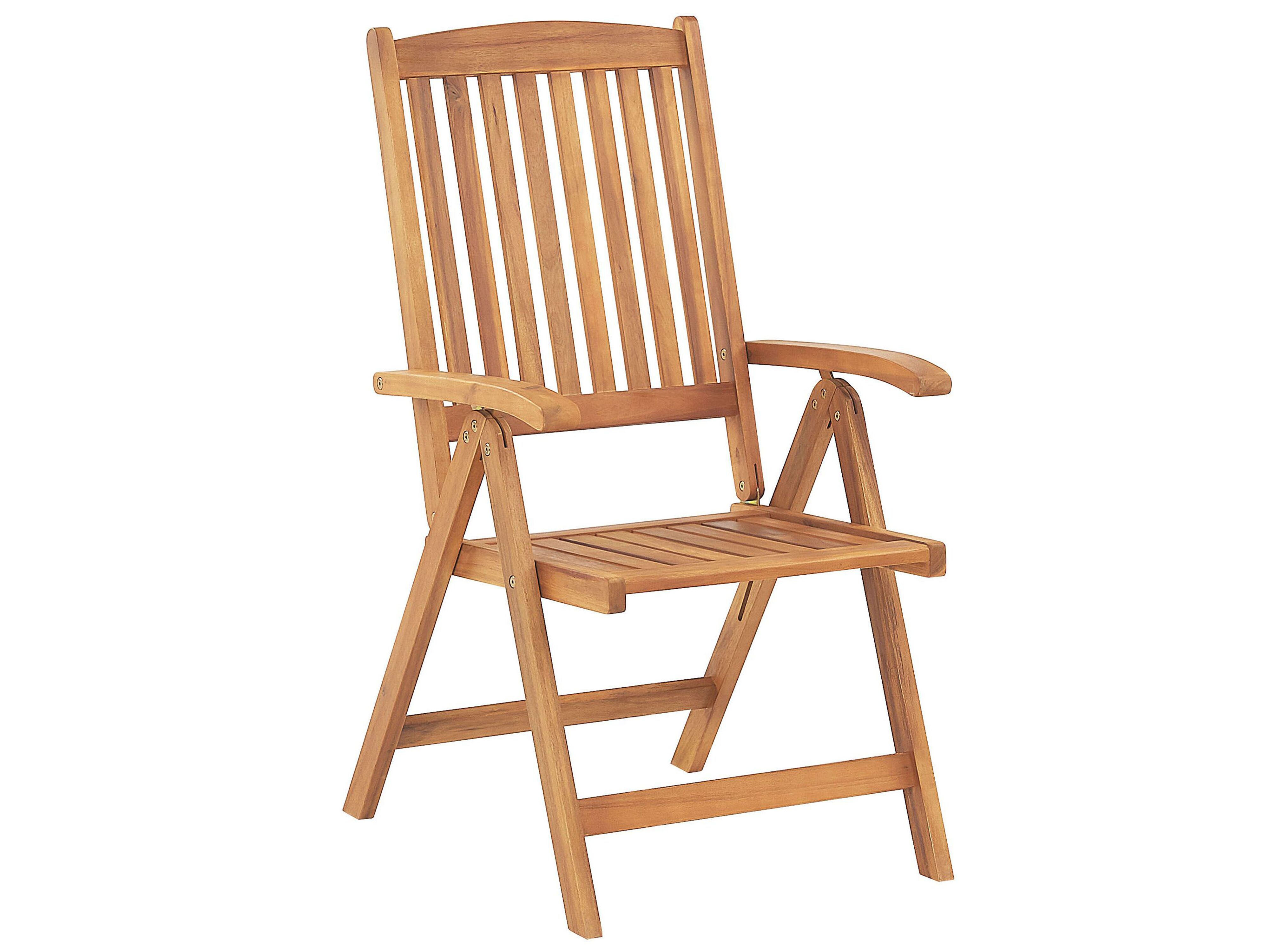 Zestaw mebli balkonowych drewniany jasny JAVA