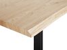 Jedálenský stôl 180 x 90 cm svetlé drevo/čierna GRAHAM_755618