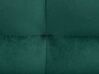 Cama de casal em veludo verde escuro 160 x 200 cm SENLIS_881998