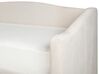 Világosbézs kárpitozott kanapéágy 90 x 200 cm VITTEL_876419