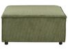 Modulär soffa 3-sits med fotpall grön APRICA_895061