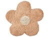 Conjunto de 2 cojines flor de algodón rosa melocotón 30 x 30 cm SORREL_905985