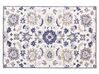 Vlněný koberec 140 x 200 cm béžový/modrý KUMRU_848445
