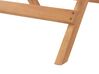 Set de terrasse table et 2 chaises en bois clair coussins blanc cassé JAVA_803844
