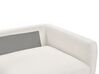 Canapé 3 places avec ottoman en tissu blanc cassé SIGTUNA_896573
