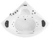 Bañera de hidromasaje LED de acrílico blanco/plateado 207 x 146 cm TOCOA II_820479