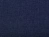 Tagesbett ausziehbar Leinenoptik marineblau Lattenrost 80 x 200 cm LIBOURNE_770650