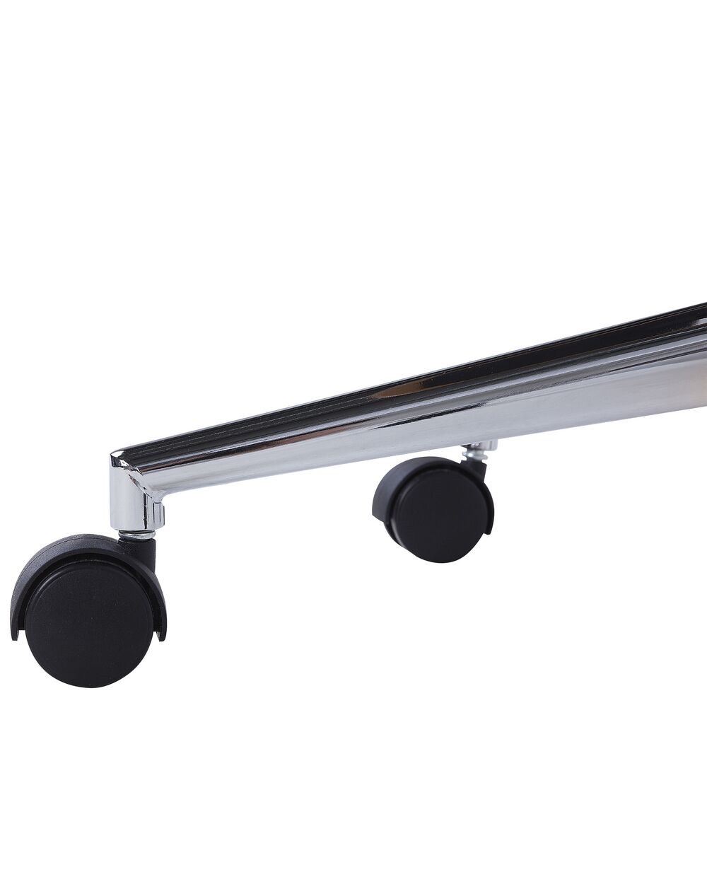 Faux Leather Armless Desk Chair Grey MARIBEL Beliani.co.uk