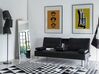 Teppich Kuhfell schwarz-weiß 160 x 230 cm geometrisches Muster ODEMIS_701810