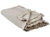 Colcha de algodón gris pardo 220 x 240 cm HATTON _915455