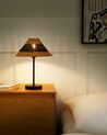 Lámpara de mesa de cuerda de papel beige y negro 40 cm MOMBA_914508