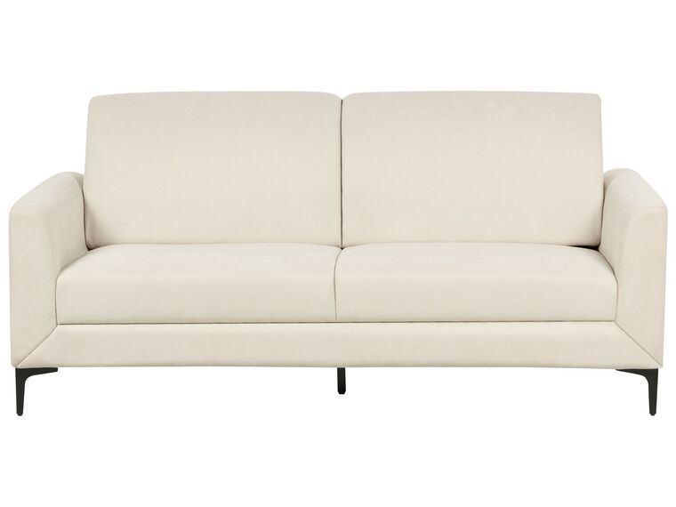 3 Seater Fabric Sofa Beige FENES_897753