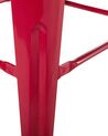 Barstol 2 st 60 cm stål röd CABRILLO_694258