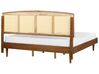 EU Super King Size Bed with LED Light Wood VARZY_899926