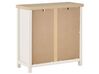 2 Drawer Sideboard Cream with Light Wood CLIO_789946