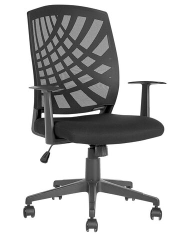 Krzesło biurowe regulowane czarne BONNY II