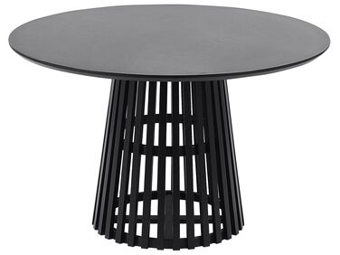 Table à manger ronde ⌀ 120 cm noir MESILLA II
