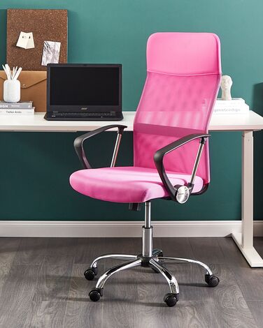 Swivel Office Chair Pink DESIGN