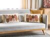 2 bawełniane poduszki dekoracyjne tuftowane z frędzlami 30 x 50 cm wielokolorowe CALTHA_888174