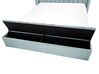 Velvet EU King Size Waterbed with Storage Bench Mint Green NOYERS_915081