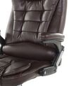 Chaise de bureau en cuir PU marron ROYAL II_677103