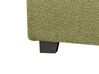Boucle EU King Size Ottoman Bed Olive Green VAUCLUSE_913150