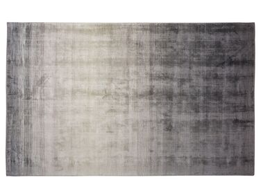 Teppich hellgrau-dunkelgrau 140 x 200 cm Kurzflor ERCIS