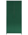 2 Door Metal Storage Cabinet Green VARNA_826271