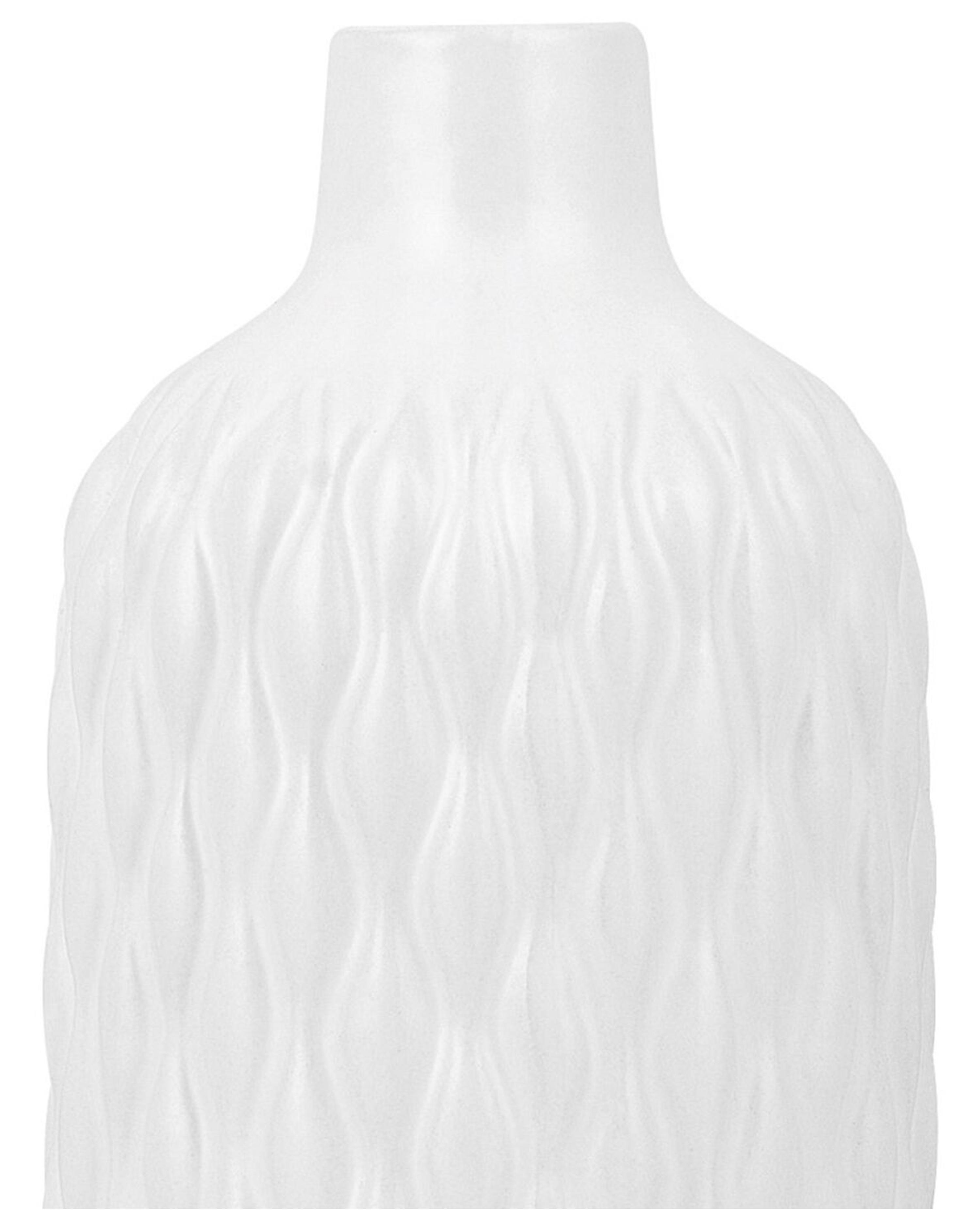 Dekorativ vase 31 cm hvit EMAR_796073