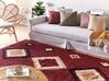 Bavlněný koberec 140 x 200 cm červený SIIRT_839614