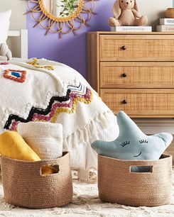 Puuvillakori luonnonväri ⌀ 30 cm 2 kpl CHINIOT Puuvillakori luonnonväri ⌀ 30 cm 2 kpl CHINIOT