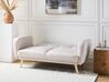 2 Seater Fabric Sofa Bed Beige FLORLI_905810