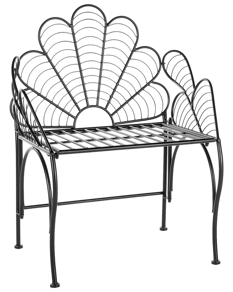 Cadeira de jardim em metal preto LIGURIA_856156
