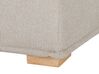 Conjunto de sofás 4 plazas de poliéster beige claro/madera clara TIBRO_825931