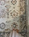 Teppich beige 160 x 230 cm orientalisches Muster Kurzflor NURNUS_895307