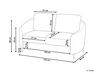 2 Seater Boucle Sofa White TROSA_911055