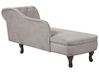 Right Hand Chaise Lounge Velvet Taupe NIMES_903404