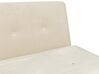 Sofá cama de terciopelo blanco crema FARRIS_875390