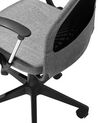 Cadeira de escritório em pele sintética cinzenta escura PIONEER_747136