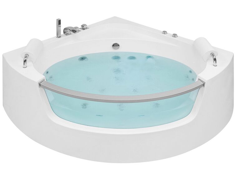 Whirlpool Bath with LED 2010 x 1500 mm White MANGLE_786422
