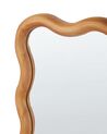 Espelho de parede em madeira de pinho clara 50 x 72 cm BEFFES_914820