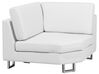 Canapé angle à droite 6 places en cuir blanc STOCKHOLM_707253