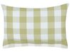 Set of 2 Cushions Checked 40 x 60 cm Green TAMNINE_902318