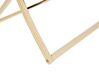 Glass Top Console Table Gold RINGGOLD_895884