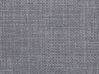 Cama de casal de água em tecido cinzento 180 x 200 cm PARIS_75599