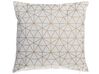 Set of 2 Cotton Cushions Geometric Pattern 45 x 45 cm Gold SEDUM_770283
