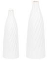 Vaso decorativo ceramica bianco 54 cm FLORENTIA_735984