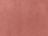 Puf de terciopelo rosa ⌀ 37 cm SILAS_876812