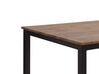 Essgruppe dunkler Holzfarbton / schwarz 4-Sitzer 110 x 70 cm HAMRY_785856