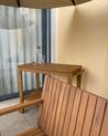 Zestaw ogrodowy drewniany stół i 8 krzeseł z wózkiem SASSARI_866875